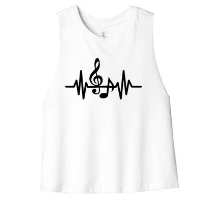 Music The Soul In My Heart Women's Racerback Cropped Tank