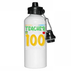 My Teacher Survived 100 Days Of Me Funny School Gift Aluminum Water Bottle