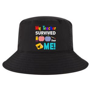 My Teacher Survived 100 Days Of Me Cool Comfort Performance Bucket Hat