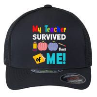 My Teacher Survived 100 Days Of Me Flexfit Unipanel Trucker Cap