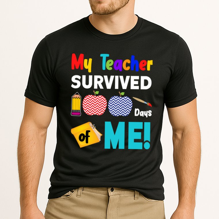 My Teacher Survived 100 Days Of Me Performance Shirt