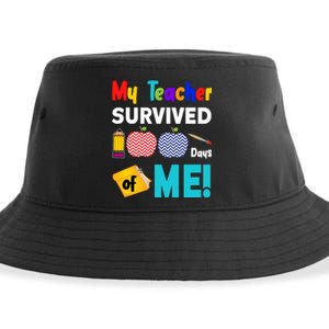 My Teacher Survived 100 Days Of Me Sustainable Bucket Hat