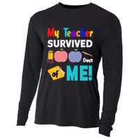 My Teacher Survived 100 Days Of Me Cooling Performance Long Sleeve Crew