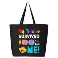 My Teacher Survived 100 Days Of Me 25L Jumbo Tote