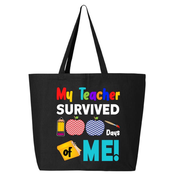 My Teacher Survived 100 Days Of Me 25L Jumbo Tote