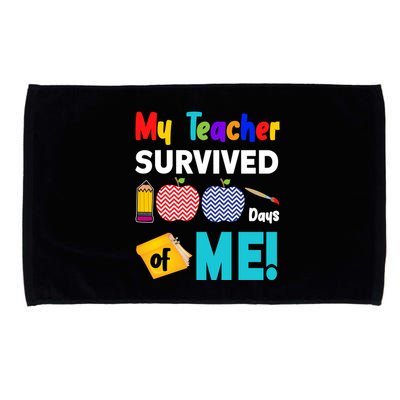 My Teacher Survived 100 Days Of Me Microfiber Hand Towel
