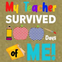 My Teacher Survived 100 Days Of Me Garment-Dyed Women's Muscle Tee