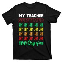 My Teacher Survived 100 Days of Me School Funny Costume T-Shirt