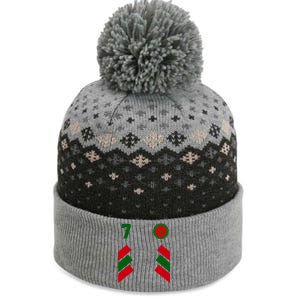 Morocco Team Sport Number 7 The Baniff Cuffed Pom Beanie