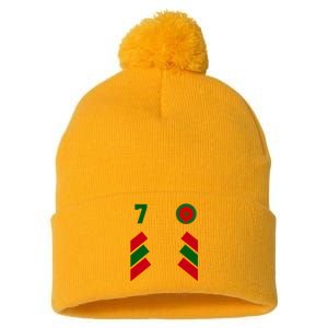 Morocco Team Sport Number 7 Pom Pom 12in Knit Beanie