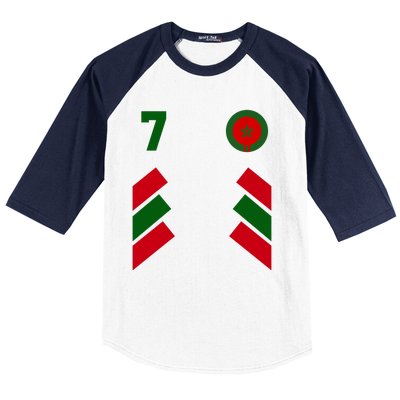 Morocco Team Sport Number 7 Baseball Sleeve Shirt