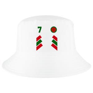 Morocco Team Sport Number 7 Cool Comfort Performance Bucket Hat