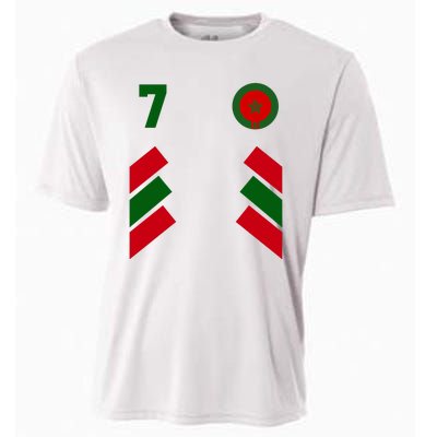 Morocco Team Sport Number 7 Cooling Performance Crew T-Shirt