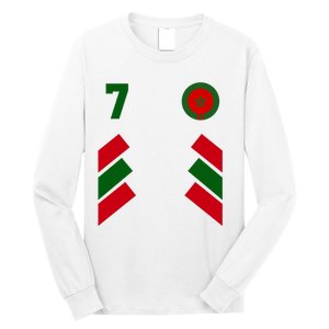 Morocco Team Sport Number 7 Long Sleeve Shirt