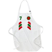 Morocco Team Sport Number 7 Full-Length Apron With Pockets