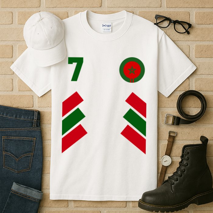 Morocco Team Sport Number 7 Tall T-Shirt