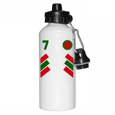 Morocco Team Sport Number 7 Aluminum Water Bottle