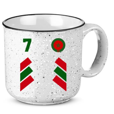 Morocco Team Sport Number 7 15oz Campfire Ceramic Mug