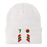 Morocco Team Sport Number 7 Knit Cap Winter Beanie