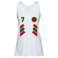 Morocco Team Sport Number 7 Ladies Essential Flowy Tank