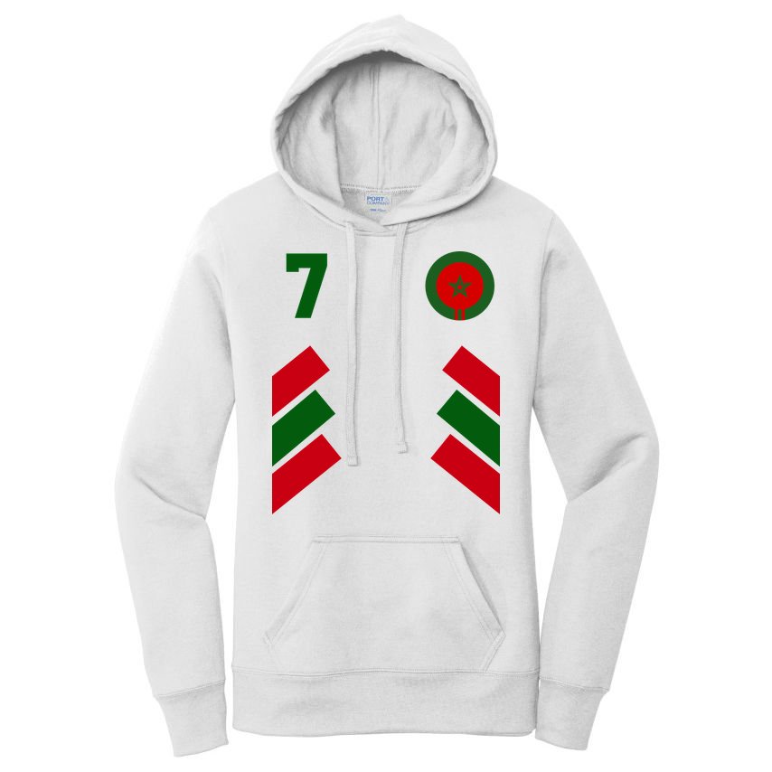 Morocco Team Sport Number 7 Women's Pullover Hoodie
