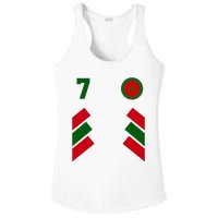 Morocco Team Sport Number 7 Ladies PosiCharge Competitor Racerback Tank