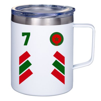 Morocco Team Sport Number 7 12oz Stainless Steel Coffee Mug