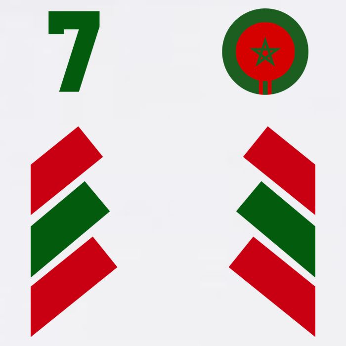 Morocco Team Sport Number 7 Poster