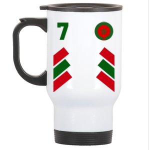 Morocco Team Sport Number 7 Stainless Steel Travel Mug