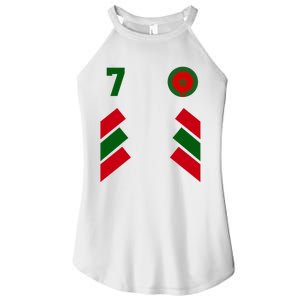 Morocco Team Sport Number 7 Women’s Perfect Tri Rocker Tank