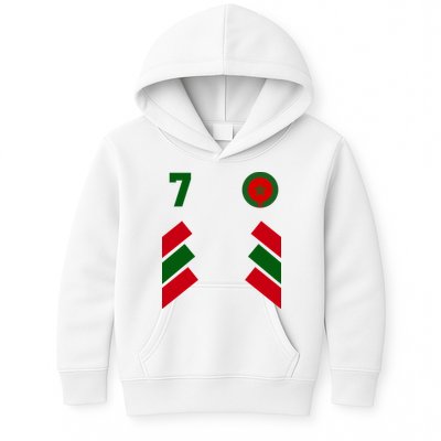 Morocco Team Sport Number 7 Kids Hoodie