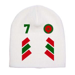 Morocco Team Sport Number 7 Short Acrylic Beanie