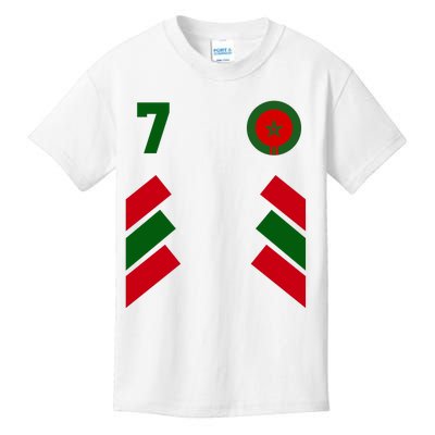 Morocco Team Sport Number 7 Kids T-Shirt