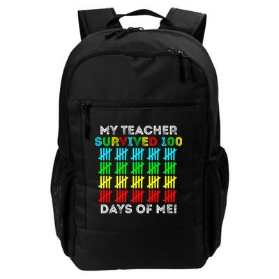 My Teacher Survived 100 Days Of Me 100 Days Of School Gift Backpack