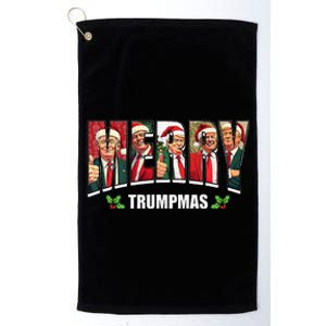 Merry Trumpmas Santa Trump Christmas Pajamas Funny Platinum Collection Golf Towel