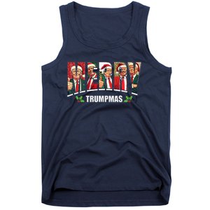 Merry Trumpmas Santa Trump Christmas Pajamas Funny Tank Top