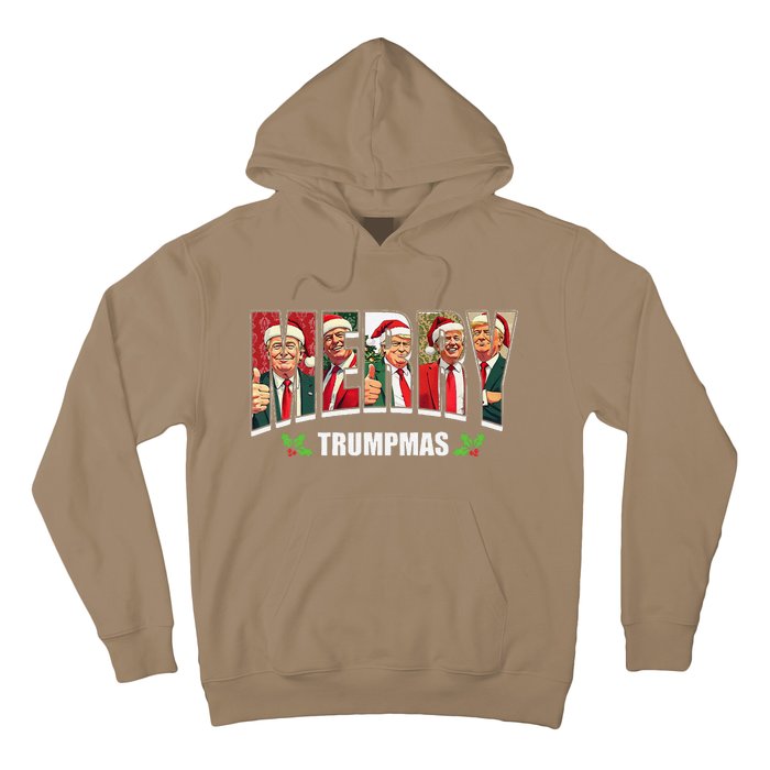 Merry Trumpmas Santa Trump Christmas Pajamas Funny Hoodie