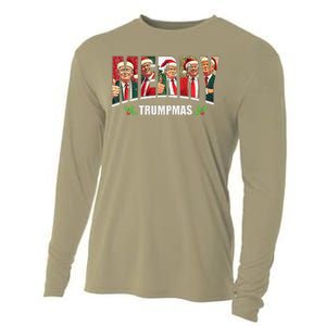 Merry Trumpmas Santa Trump Christmas Pajamas Funny Cooling Performance Long Sleeve Crew