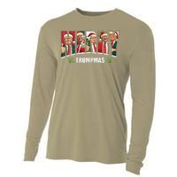 Merry Trumpmas Santa Trump Christmas Pajamas Funny Cooling Performance Long Sleeve Crew