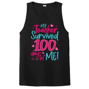 My Teacher Survived 100 Days Of Me Gift PosiCharge Competitor Tank