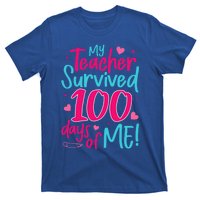 My Teacher Survived 100 Days Of Me Gift T-Shirt