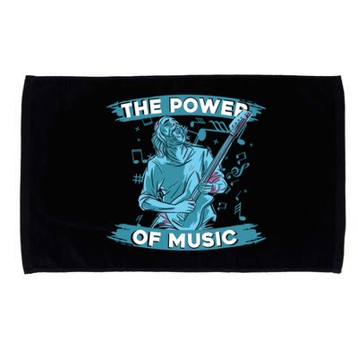 Music Teacher School Professor Musical Gift The Power Of Music Great Gift Microfiber Hand Towel