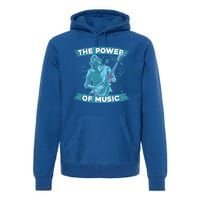 Music Teacher School Professor Musical Gift The Power Of Music Great Gift Premium Hoodie