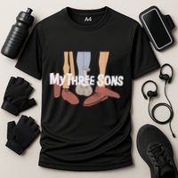 My Three Sons Shoes Retro Lover Gift Cooling Performance Crew T-Shirt