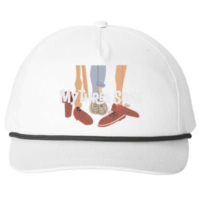 My Three Sons Shoes Retro Lover Gift Snapback Five-Panel Rope Hat