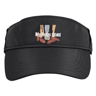 My Three Sons Shoes Retro Lover Gift Adult Drive Performance Visor