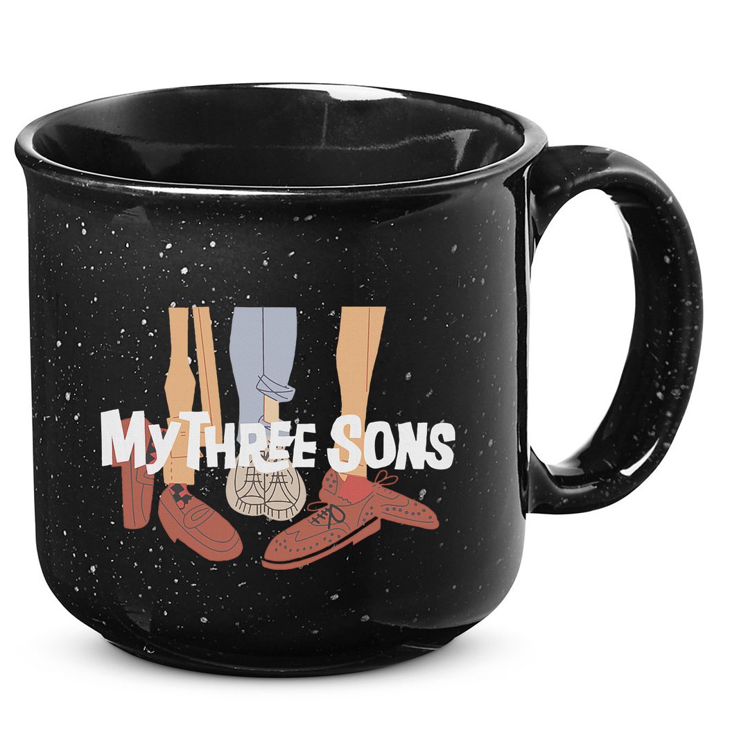 My Three Sons Shoes Retro Lover Gift 15oz Campfire Ceramic Mug