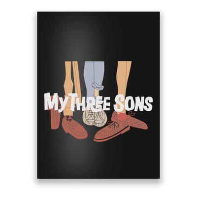 My Three Sons Shoes Retro Lover Gift Poster
