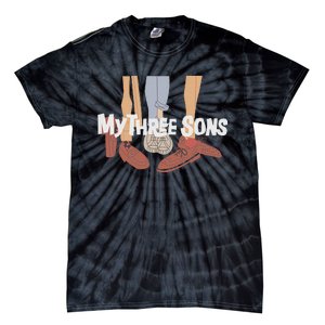 My Three Sons Shoes Retro Lover Gift Tie-Dye T-Shirt