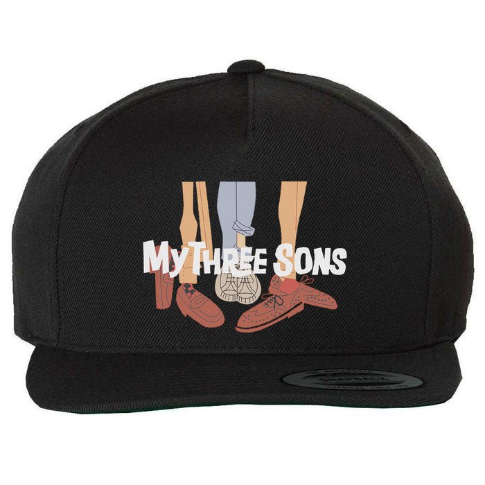 My Three Sons Shoes Retro Lover Gift Wool Snapback Cap